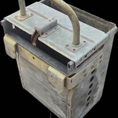 Sale Photo Thumbnail #202: WWII USAAF Type O-1 .50 Cal Bomber Ammo Can
