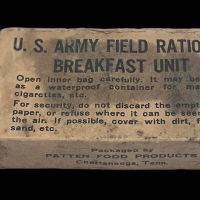 Sale Photo Thumbnail #12: SCARCE WWII K-Ration Breakfast Unit, Patten Food