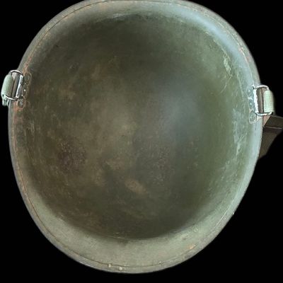 Sale Photo Thumbnail #448: Scarce WWII Schlueter M1 Helmet, Firestone Liner