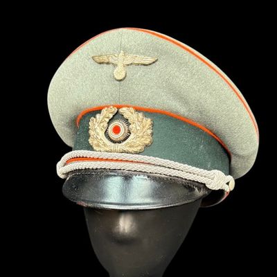 Sale Photo Thumbnail #455: WWII German Artillery Officer Visor Cap
