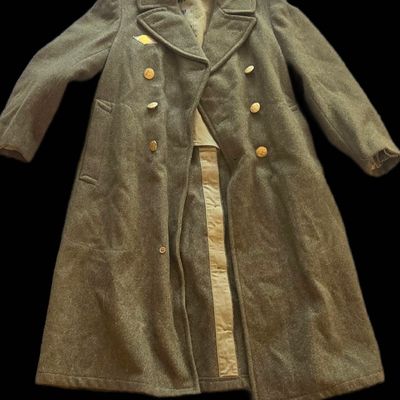 Sale Photo Thumbnail #301: WWII USAAF M-1939 Wool Greatcoat, Stamped E-2670
