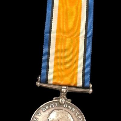 Sale Photo Thumbnail #216: WWI British War Medal - Named Ernest P. Girt, 1st