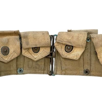 Sale Photo Thumbnail #112: WWI U.S. M1910 Ten-Pocket Cartridge Belt, AEF