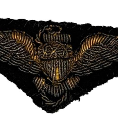 Sale Photo Thumbnail #56: WWII USN Naval Aviator Bullion Wings