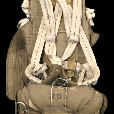 Sale Photo Thumbnail #395: RARE WWII T-5 Parachute - 501st G Company /