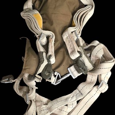 Sale Photo Thumbnail #387: WWII USAAF Type A-3 QAC Parachute Harness, Yellow