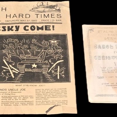 Sale Photo Thumbnail #237: RARE Stalag Luft I (Barth) POW Newsletter 1 of 1