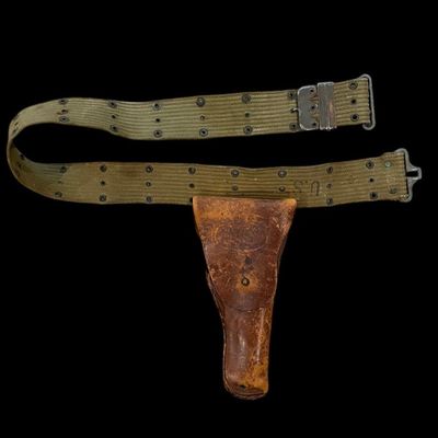 Sale Photo Thumbnail #127: WWII US M1916 Holster & M1936 Pistol Belt