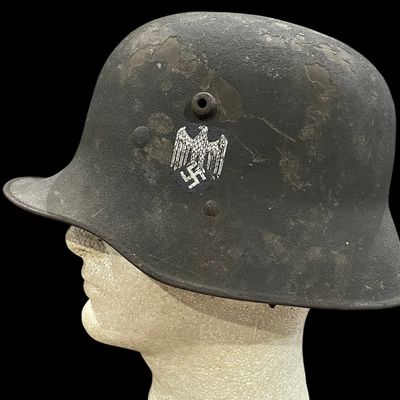 Sale Photo Thumbnail #467: WWII M16 German Heer Stahlhelm SD Helmet
