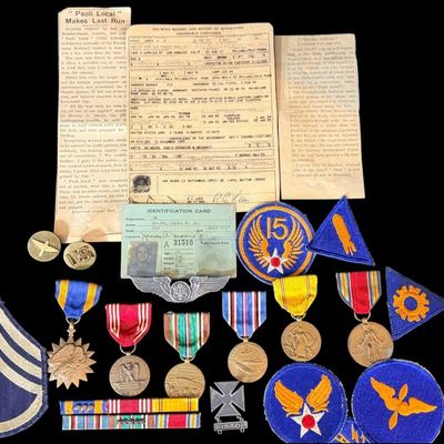 Sale Photo Thumbnail #224: WWII USAAF 15th AAF Air Medal Group