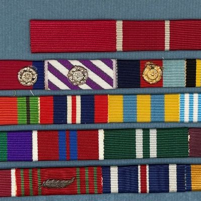 Sale Photo Thumbnail #54: Air Vice-Marshal Johnie Johnson's Ribbon Group