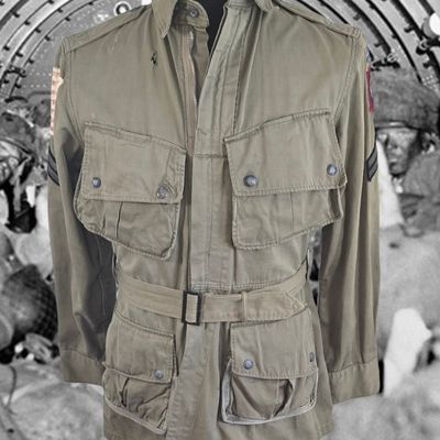 Sale Photo Thumbnail #326: RARE Reinforced M42 Jump Jacket, 82nd Airborne