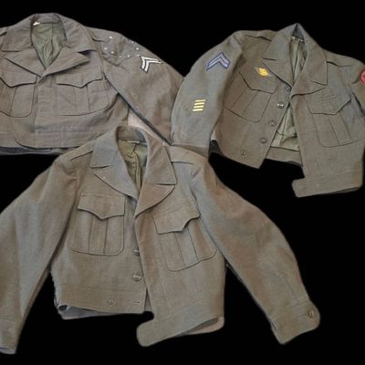 Sale Photo Thumbnail #306: Trio of Ike Jackets - One Named, Occupation Era