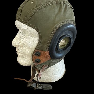 Sale Photo Thumbnail #434: US Navy Cloth Flight Helmet - General Textile