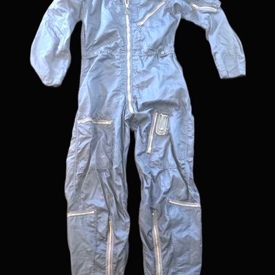 Sale Photo Thumbnail #361: Scarce USAF K-2A Blue Flight Suit, Korean War Era