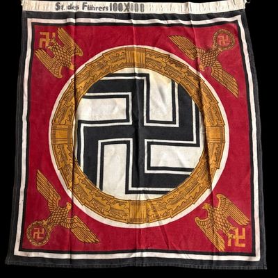 Sale Photo Thumbnail #108: WWII German Fuehrerstandarte Flag 100x100cm