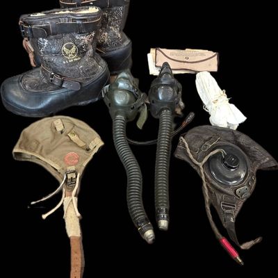 Sale Photo Thumbnail #384: WWII USAAF Flight Gear Lot: A-11, A-9, A-6, A-14
