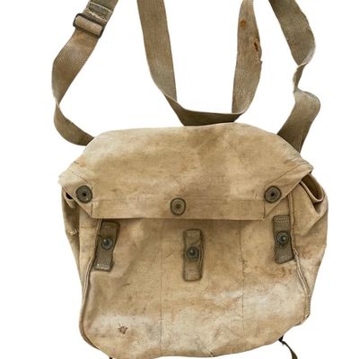 Sale Photo Thumbnail #113: WWII US Tan Canvas Ammo/Demolition Satchel