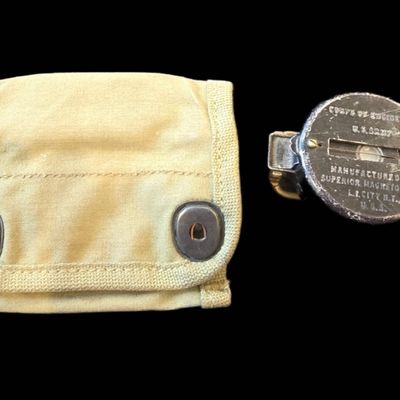 Sale Photo Thumbnail #178: WWII US Corps of Engineers Lensatic Compass &