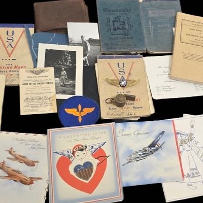 Sale Photo Thumbnail #243: Named CBI P-40 Pilot Grouping, with Chinese Wing