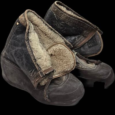 Sale Photo Thumbnail #380: Early Type A-6 Flying Boots - Named S.J. Aalbu