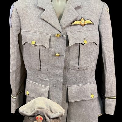 Sale Photo Thumbnail #280: WWII RCAF Pilot Officer Tunic & Crusher Cap