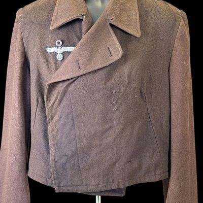 Sale Photo Thumbnail #267: WWII German Short Wrap Jacket, Bullion Eagle