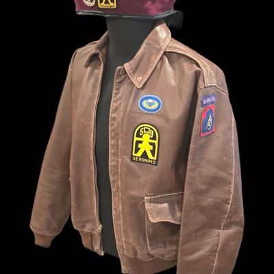 Sale Photo Thumbnail #328: Eastman A-2 Jacket Size 44 with 509th Tribute