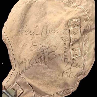 Sale Photo Thumbnail #430: WWII USN M-450 Multi-Signed Flight Helmet