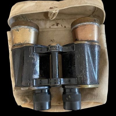 Sale Photo Thumbnail #132: WWII Imperial Japanese Army Binoculars w case