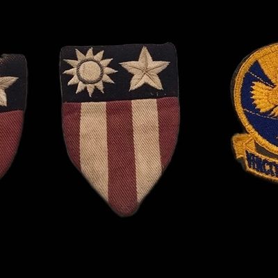 Sale Photo Thumbnail #37: WWII CBI Patches and Troop Carrier Command Patch