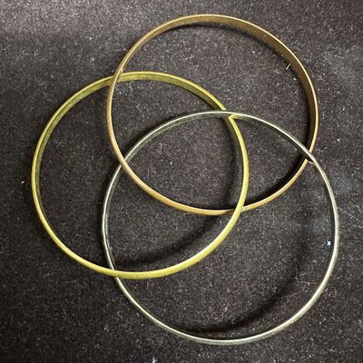 Bracelets Bangle Set Brass and Sterling Set
