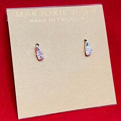 Marjorie Baer Sterling CZ Earrings