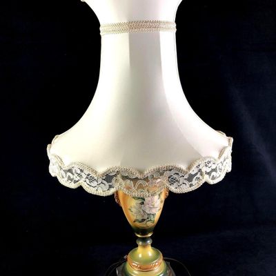 Victorian-era Style lamp and decorative shade