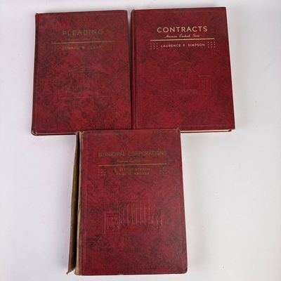 Three Volumes American Casebook Series Cleary Simpson Stason and Kauper Hardcover Set
