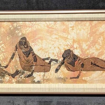 Framed S&N Robin Anderson Batik On Silkscreen R34