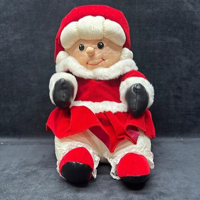 Mrs Santa Claus Sitting Plush Main Joy Christmas Toy Decor