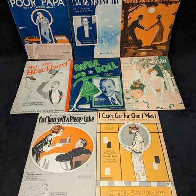 8 Vintage Classic Jazz Sheet Music