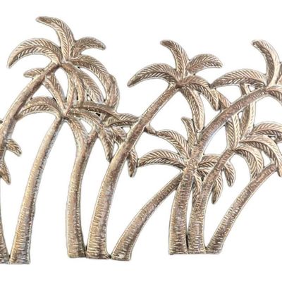 Vintage Metal Hanging Tropical Palm Trees