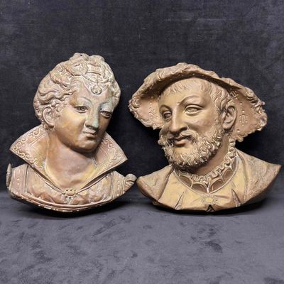 Brass Wall Hang 3D Plaque Decor Set