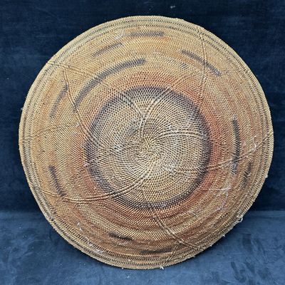 Mid 20th Century Lozi Zambia Woven Gathering Basket Large