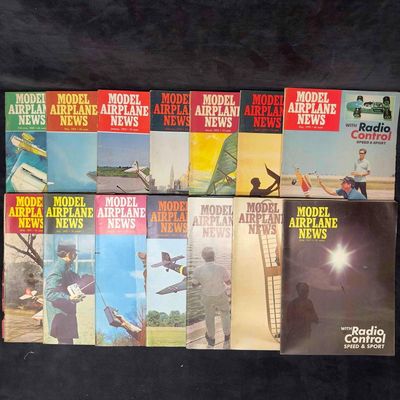 Model Airplane News Aviation Magazine Lot of 14 Fourteen Magazines Collection Set