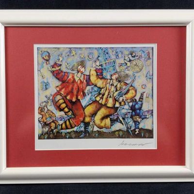 Framed Michael Kachan Eiffel Song Seriolithograph
