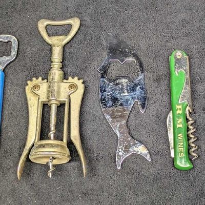 5 Vintage Bottle Openers And Waiter's Friends