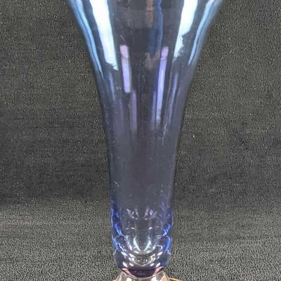 Vintage Glass Trumpet Vase