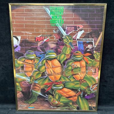 Teenage Mutant Ninja Turtles The Movie Framed Poster Mirage Studios