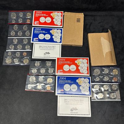 2004 United States Mint Uncirculated Coin Sets P and D With OGP Lot