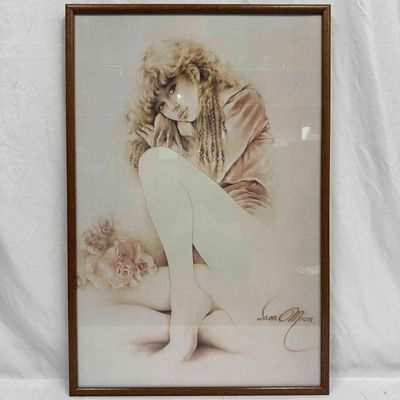 Sara Moon Framed Art Print Seated Girl Portrait Tristesse Framed