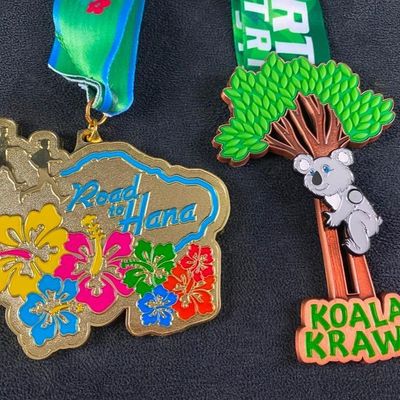 Pair of Virtual Race Medals, Australia & Hawaii JB