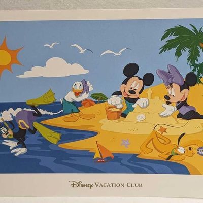 Disney Vacation Club DVC Fab 5 At The Beach Print